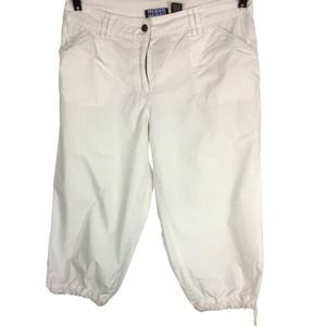 Relativity womens 16 - 36W x 31L capris white color comfort